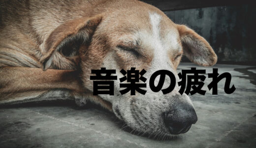 音楽の疲れを取ることが今後の目標の要になってくる