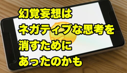 幻覚妄想はネガティブな思考を消すためにあったのかも